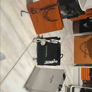 Hermès, Chanel, and Celine Shopping Bags